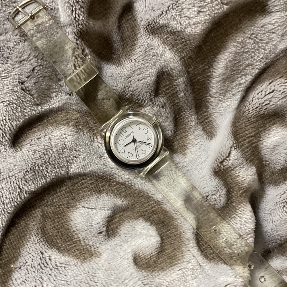 Amitron Quartz watch with clear rubber band - Picture 3 of 4